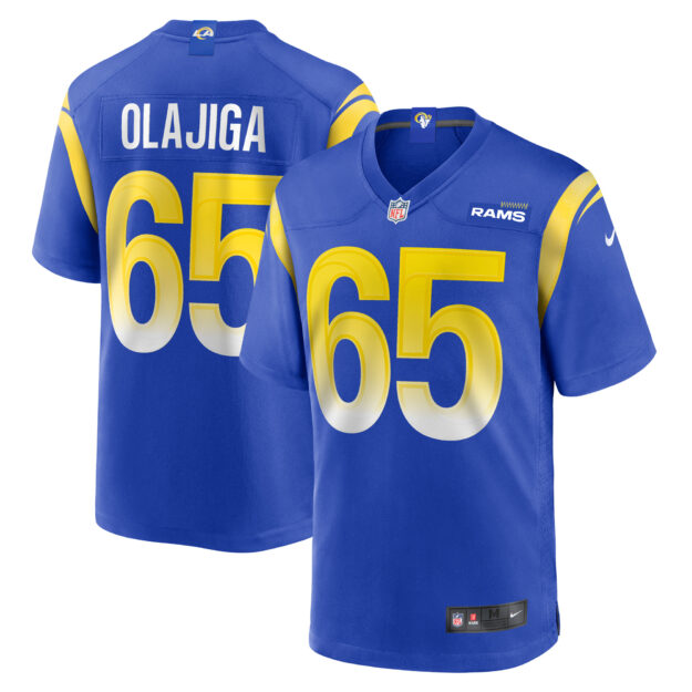 Men's Nike David Olajiga Royal Los Angeles Rams Game Jersey