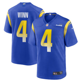 Men's Nike Dresser Winn Royal Los Angeles Rams Team Game Jersey