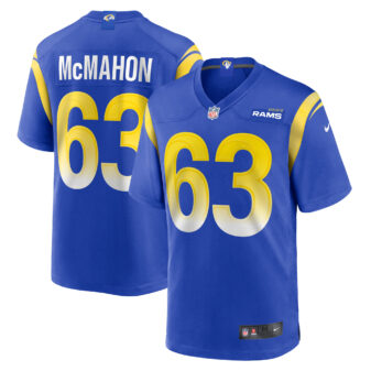 Men's Nike Dylan McMahon Royal Los Angeles Rams Team Game Jersey