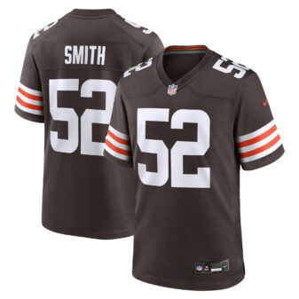 Men's Nike Elerson Smith Brown Cleveland Browns Team Game Jersey