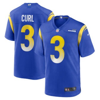 Men's Nike Kamren Curl Royal Los Angeles Rams Game Jersey