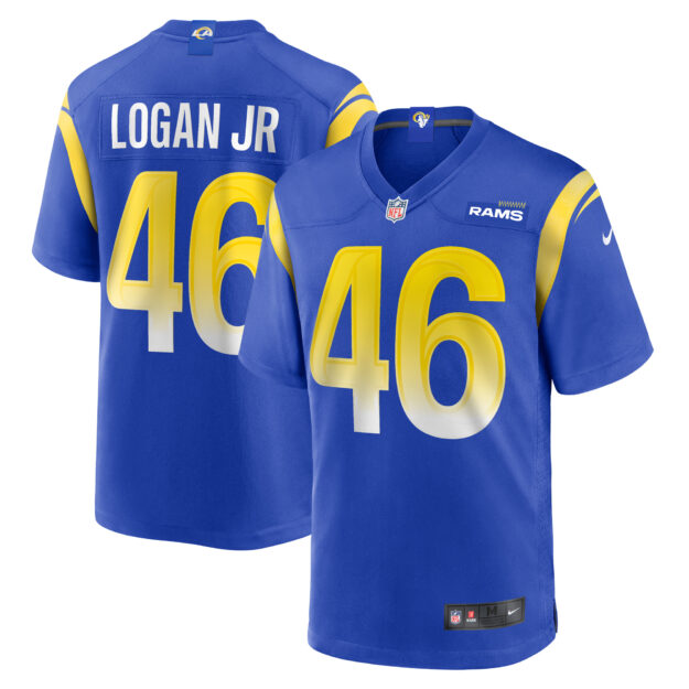 Men's Nike Kenny Logan Jr. Royal Los Angeles Rams Game Jersey