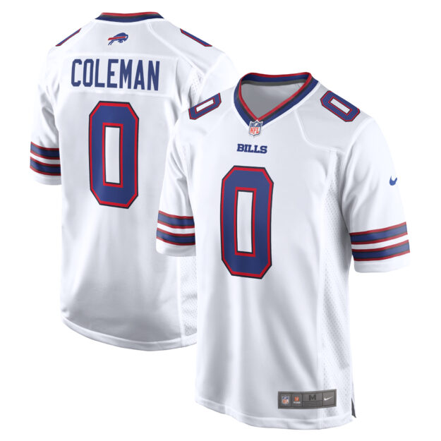 Men's Nike Keon Coleman White Buffalo Bills Game Jersey