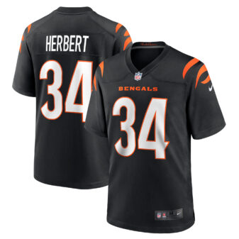 Men's Nike Khalil Herbert Black Cincinnati Bengals Game Jersey