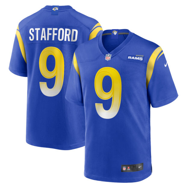 Men's Nike Matthew Stafford Royal Los Angeles Rams Game Jersey