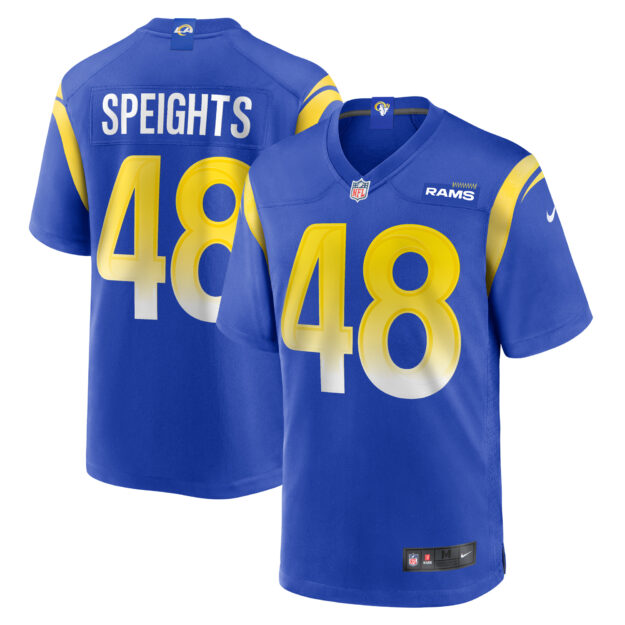 Men's Nike Omar Speights Royal Los Angeles Rams Game Jersey