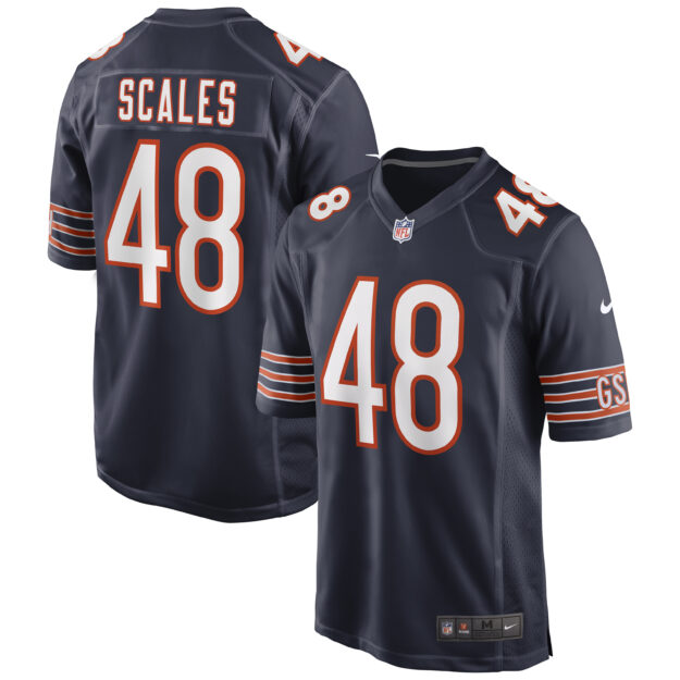 Men's Nike Patrick Scales Navy Chicago Bears Game Jersey