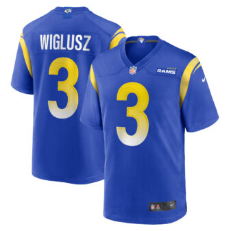 Men's Nike Sam Wiglusz Royal Los Angeles Rams Game Jersey