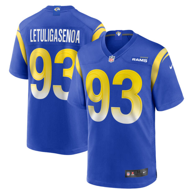 Men's Nike Tuli Letuligasenoa Royal Los Angeles Rams Game Jersey