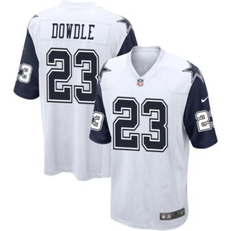 Rico Dowdle Men's Nike White Dallas Cowboys Alternate Custom Game Jersey