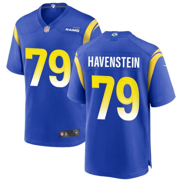 Rob Havenstein Men's Nike Royal Los Angeles Rams Custom Game Jersey