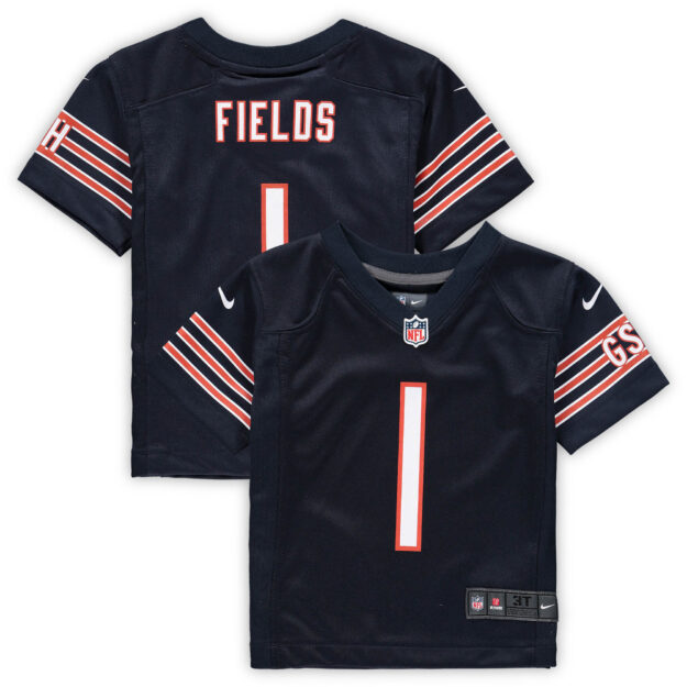 Toddler Nike Justin Fields Navy Chicago Bears Game Jersey