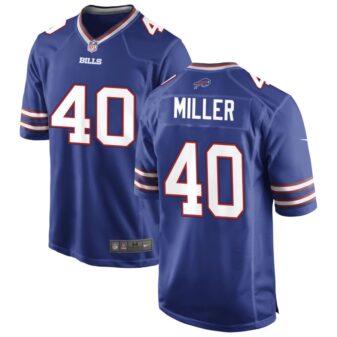 Von Miller Men's Nike Royal Buffalo Bills Custom Game Jersey