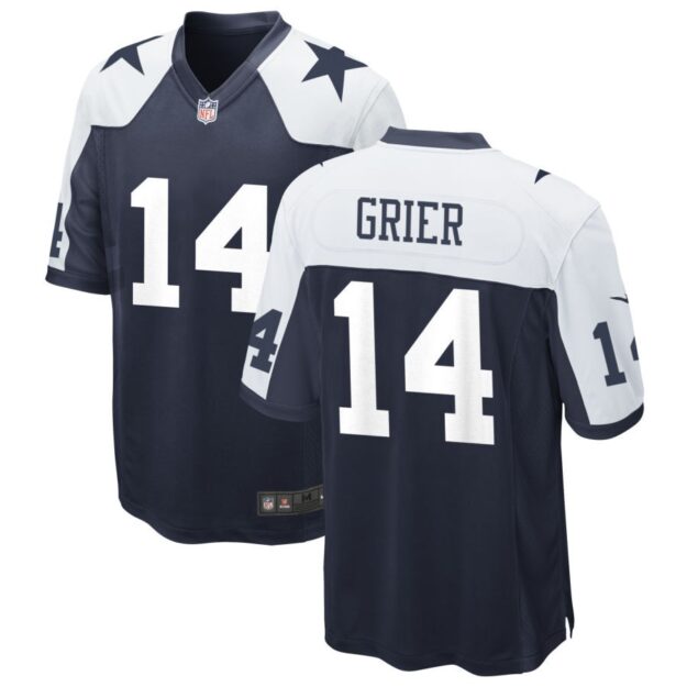 Will Grier Men's Nike Navy Dallas Cowboys Alternate Custom Game Jersey