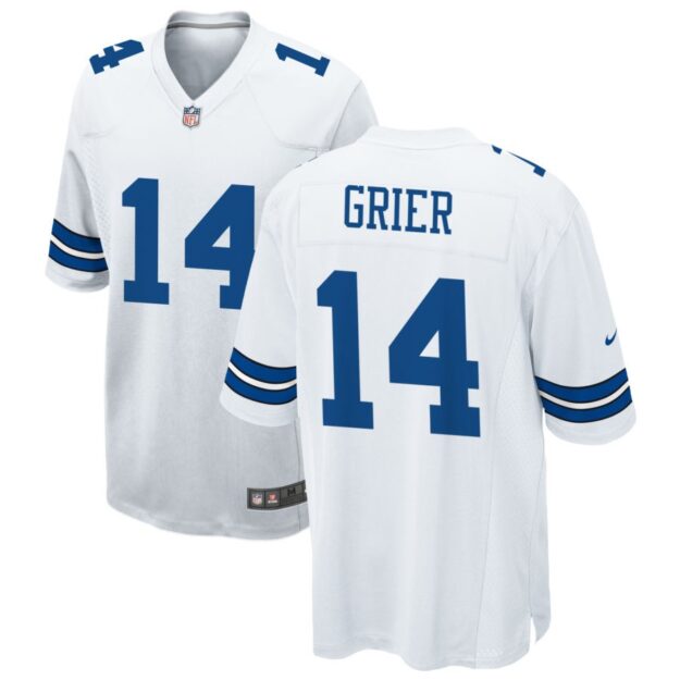 Will Grier Men's Nike White Dallas Cowboys Custom Game Jersey