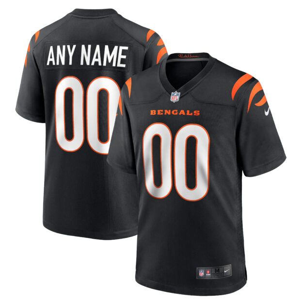 Youth Nike Black Cincinnati Bengals Logo Game Custom Jersey