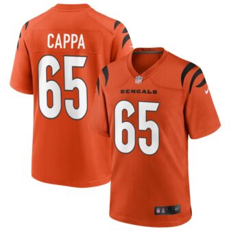 Alex Cappa Men's Nike Orange Cincinnati Bengals Alternate Game Custom Jersey