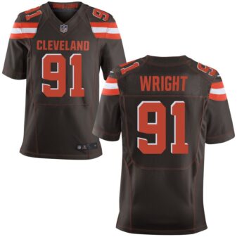 Alex Wright Men's Nike Brown Cleveland Browns Elite Custom Jersey