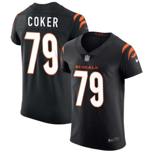 Andrew Coker Men's Nike Black Cincinnati Bengals Vapor Elite Custom Jersey