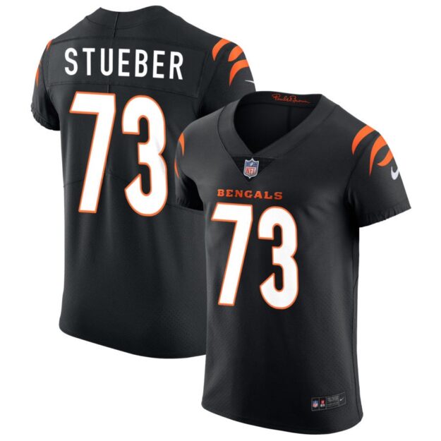 Andrew Stueber Men's Nike Black Cincinnati Bengals Vapor Elite Custom Jersey