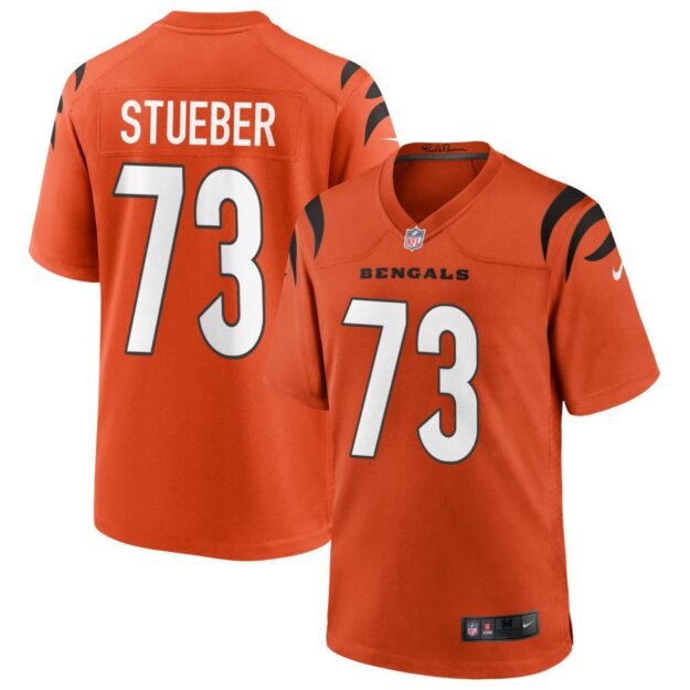 Andrew Stueber Men's Nike Orange Cincinnati Bengals Alternate Game Custom Jersey