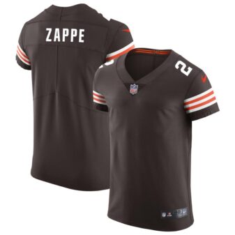 Bailey Zappe Men's Nike Brown Cleveland Browns Vapor Elite Custom Jersey