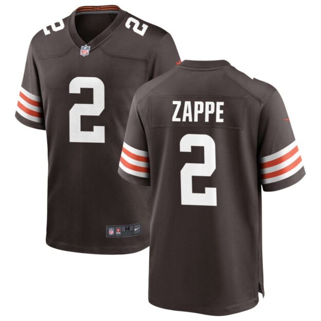 Bailey Zappe Men's Nike Cleveland Browns Brown Custom Game Jersey