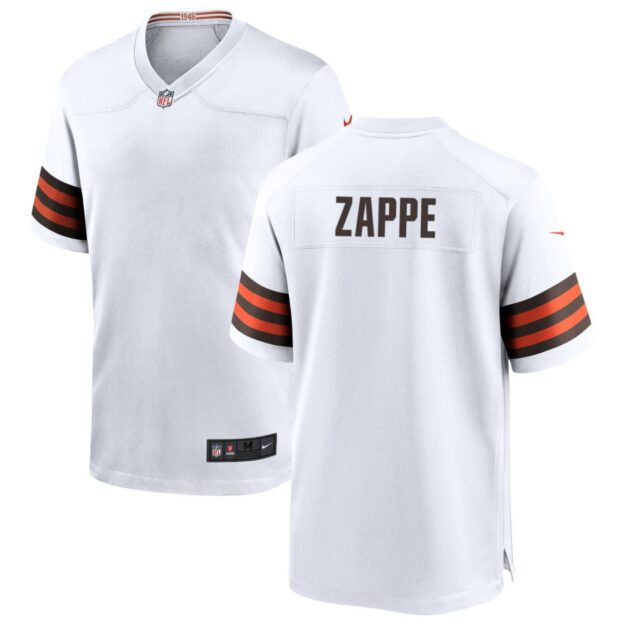 Bailey Zappe Men's Nike White Cleveland Browns Custom Game Jersey