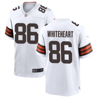 Blake Whiteheart Men's Nike White Cleveland Browns Custom Game Jersey