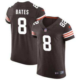 Brenden Bates Men's Nike Brown Cleveland Browns Vapor Elite Custom Jersey