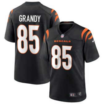 Cam Grandy Men's Nike Black Cincinnati Bengals Game Custom Jersey