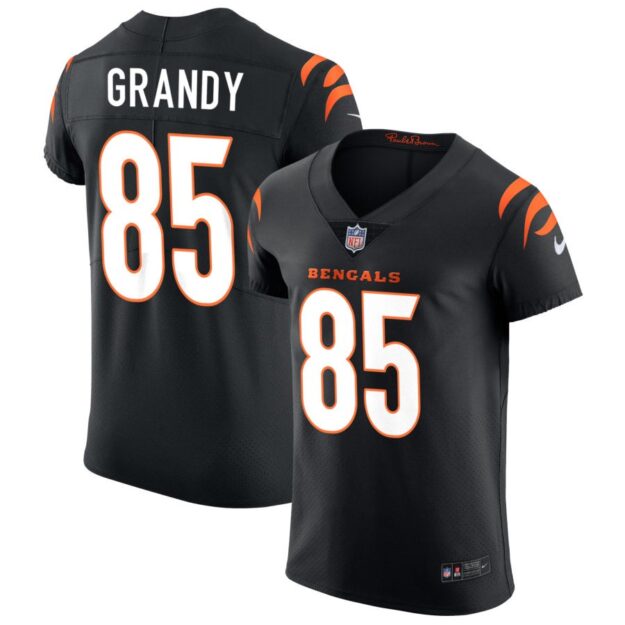 Cam Grandy Men's Nike Black Cincinnati Bengals Vapor Elite Custom Jersey