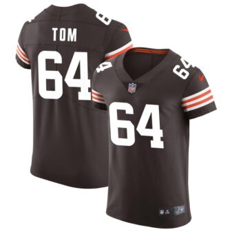 Cameron Tom Men's Nike Brown Cleveland Browns Vapor Elite Custom Jersey