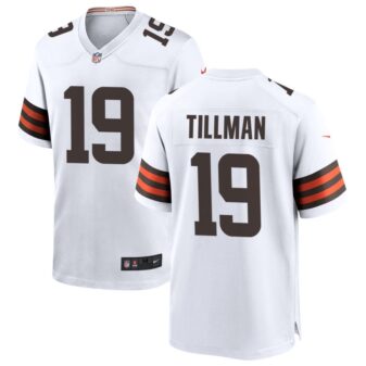 Cedric Tillman Men's Nike White Cleveland Browns Custom Game Jersey