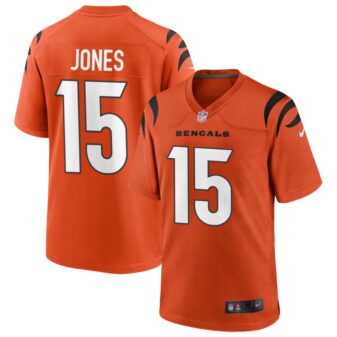 Charlie Jones Men's Nike Orange Cincinnati Bengals Alternate Game Custom Jersey