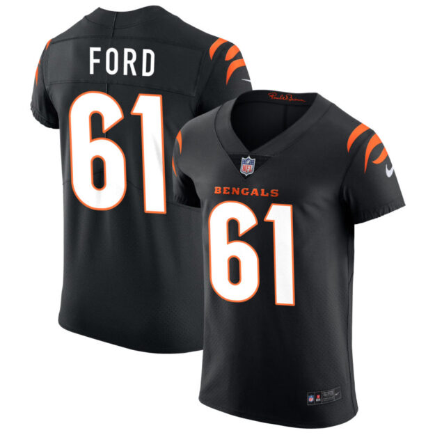 Cody Ford Men's Nike Black Cincinnati Bengals Vapor Elite Custom Jersey