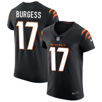 Cole Burgess Men's Nike Black Cincinnati Bengals Vapor Elite Custom Jersey