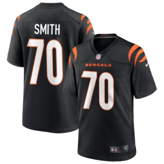 D'Ante Smith Men's Nike Black Cincinnati Bengals Game Custom Jersey