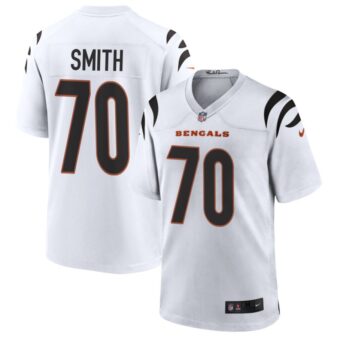 D'Ante Smith Men's Nike White Cincinnati Bengals Game Custom Jersey