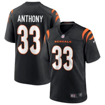 Daijahn Anthony Men's Nike Black Cincinnati Bengals Game Custom Jersey