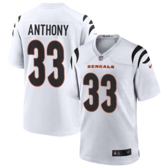 Daijahn Anthony Men's Nike White Cincinnati Bengals Game Custom Jersey