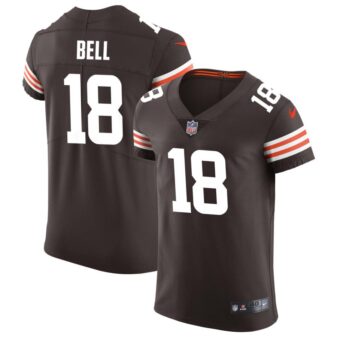 David Bell Men's Nike Brown Cleveland Browns Vapor Elite Custom Jersey