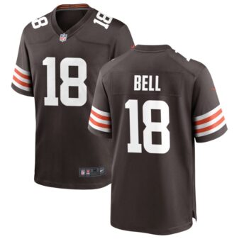 David Bell Men's Nike Cleveland Browns Brown Custom Game Jersey