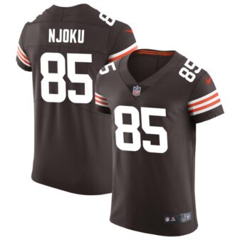 David Njoku Men's Nike Brown Cleveland Browns Vapor Elite Custom Jersey