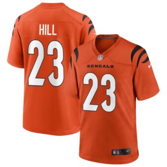 Dax Hill Men's Nike Orange Cincinnati Bengals Alternate Game Custom Jersey