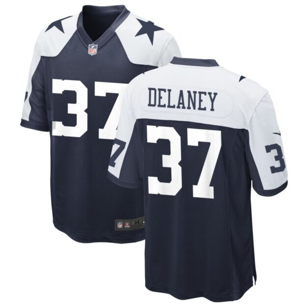 Dee Delaney Men's Nike Navy Dallas Cowboys Alternate Custom Game Jersey