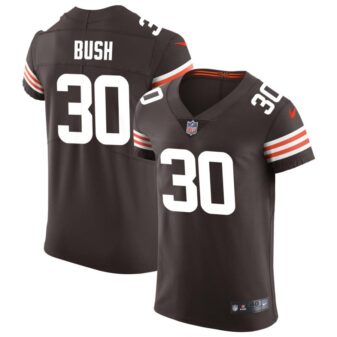 Devin Bush Men's Nike Brown Cleveland Browns Vapor Elite Custom Jersey