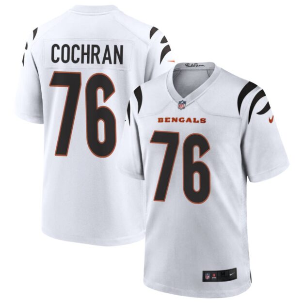 Devin Cochran Men's Nike White Cincinnati Bengals Game Custom Jersey