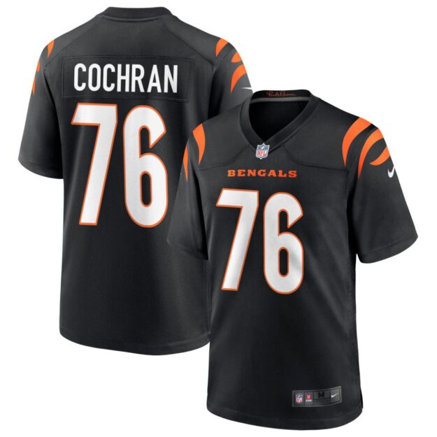 Devin Cochran Youth Nike Black Cincinnati Bengals Logo Game Custom Jersey