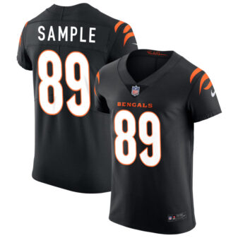 Drew Sample Men's Nike Black Cincinnati Bengals Vapor Elite Custom Jersey